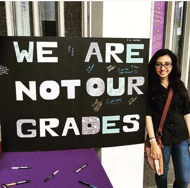 We are not our Grades poster